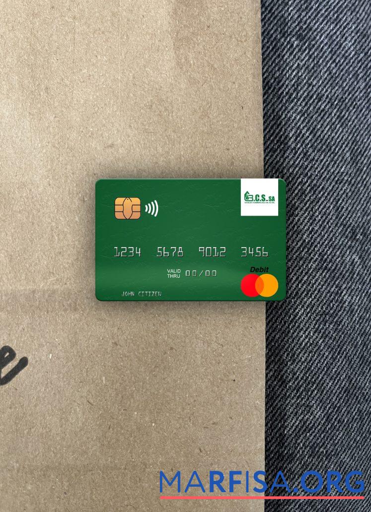 Realistic Mali Banque Commerciale du Sahel mastercard photolook front example